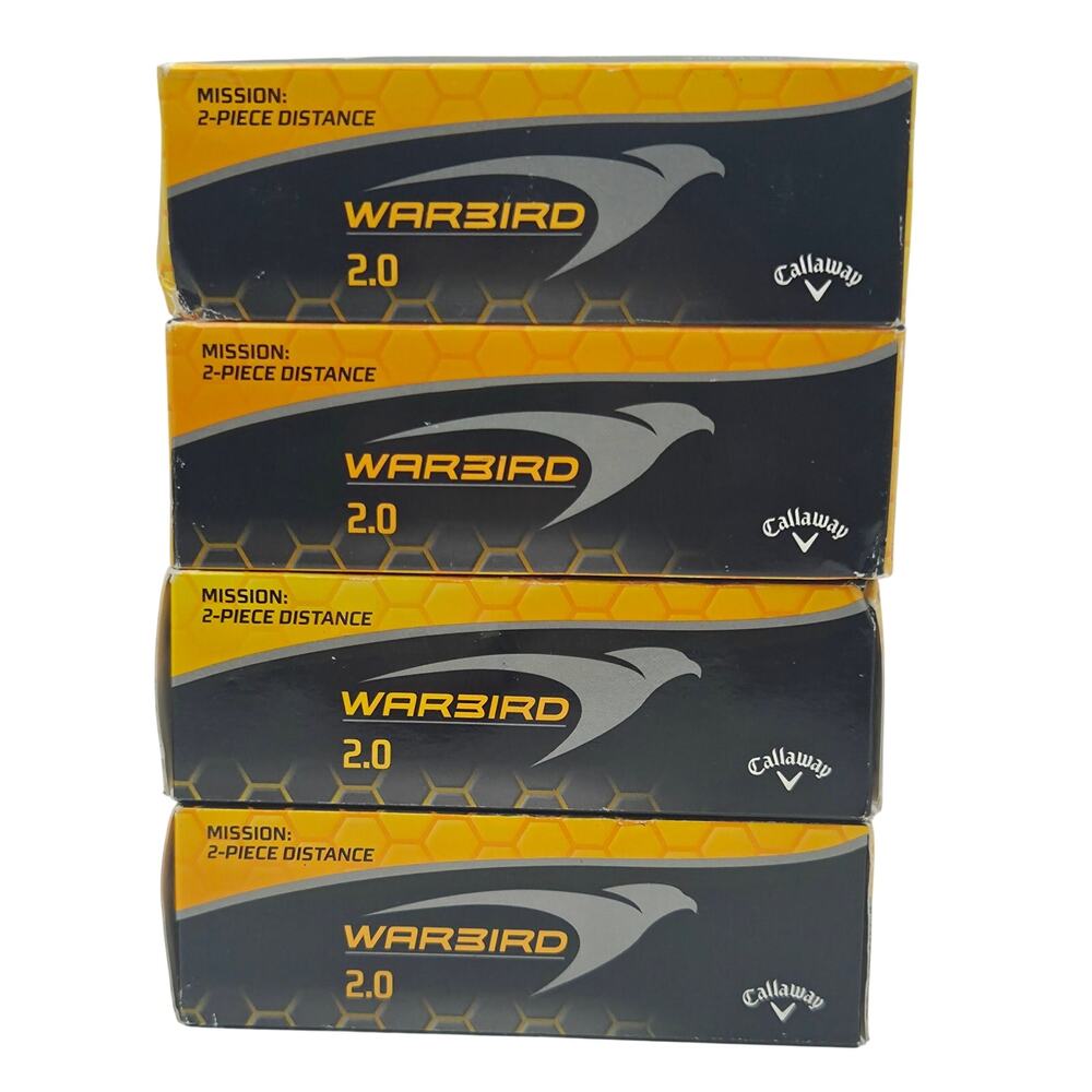 Callaway Warbird 2.0 Golf Balls 4 Boxes 12 Balls Total 2-Piece Distance